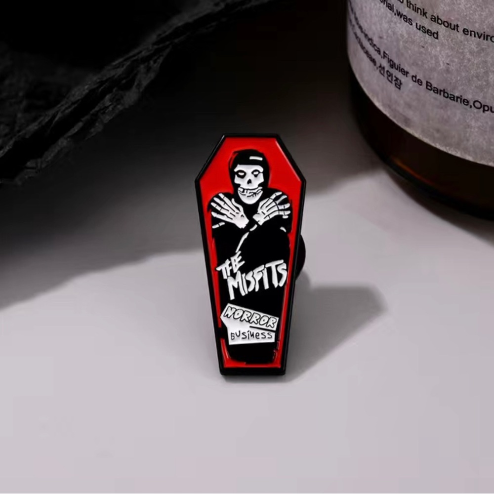 New misfits coffin enamel pin